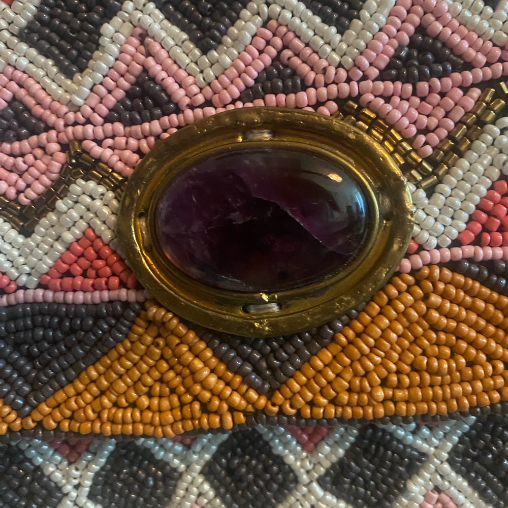 New Mary Frances Beaded Crossbody/Clutch Flap Bag - Picture 2 of 8